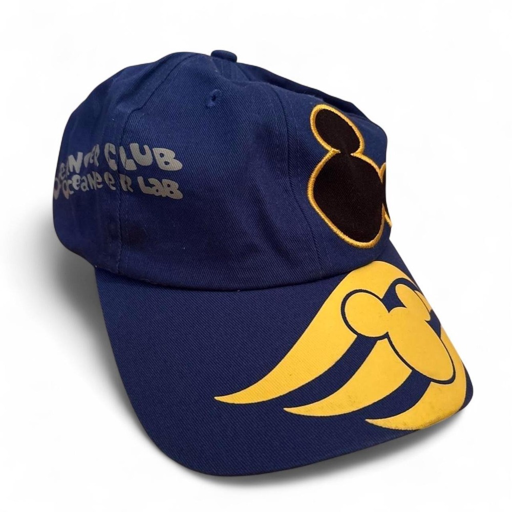 Disney Oceaneer Club Lab Blue & Yellow Baseball Cap Adjustable Strap